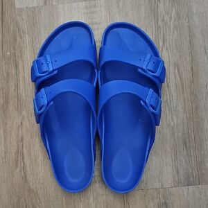 Birkenstock Men's Bright Blue Sandals